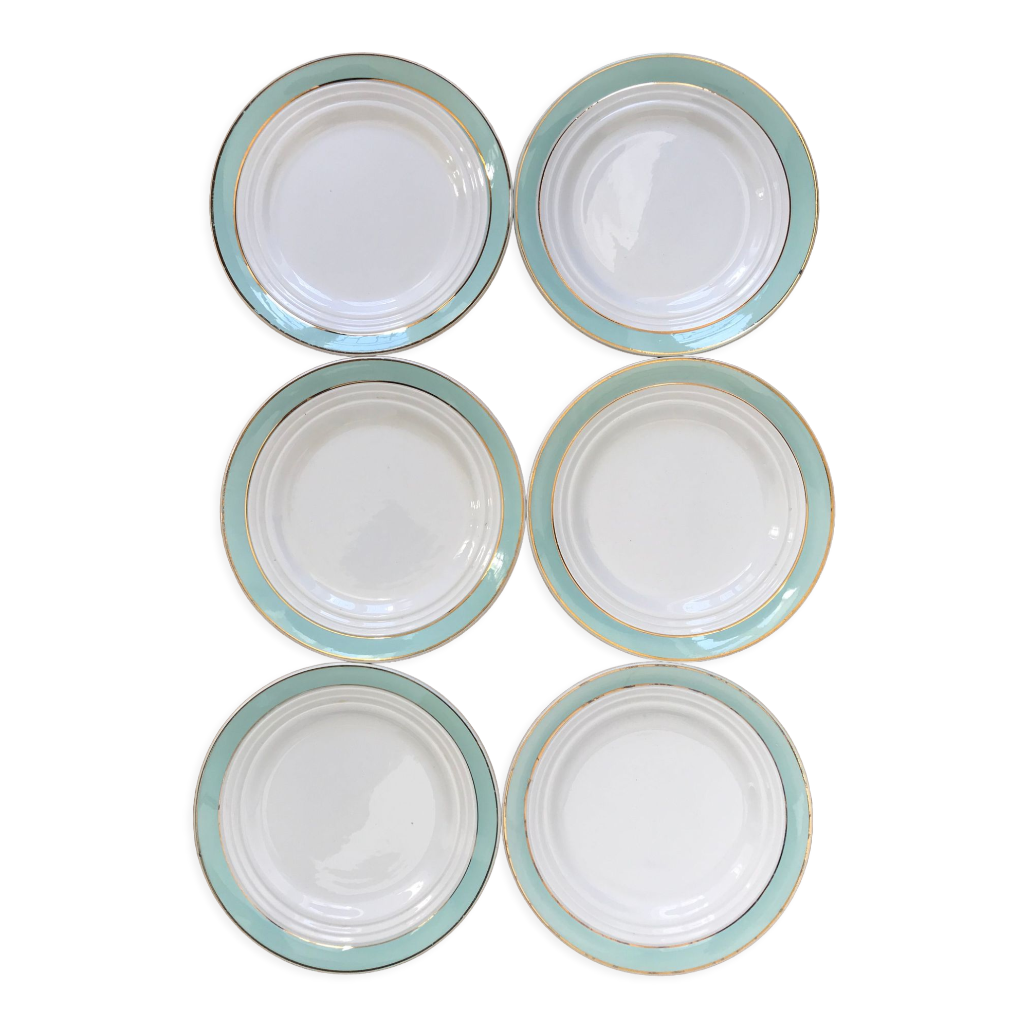 Série de 6 assiettes à desserts