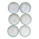Série de 6 assiettes à desserts