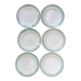 Series of 6 dessert plates