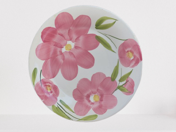 Flower plates1980 ceramic San Marciano
