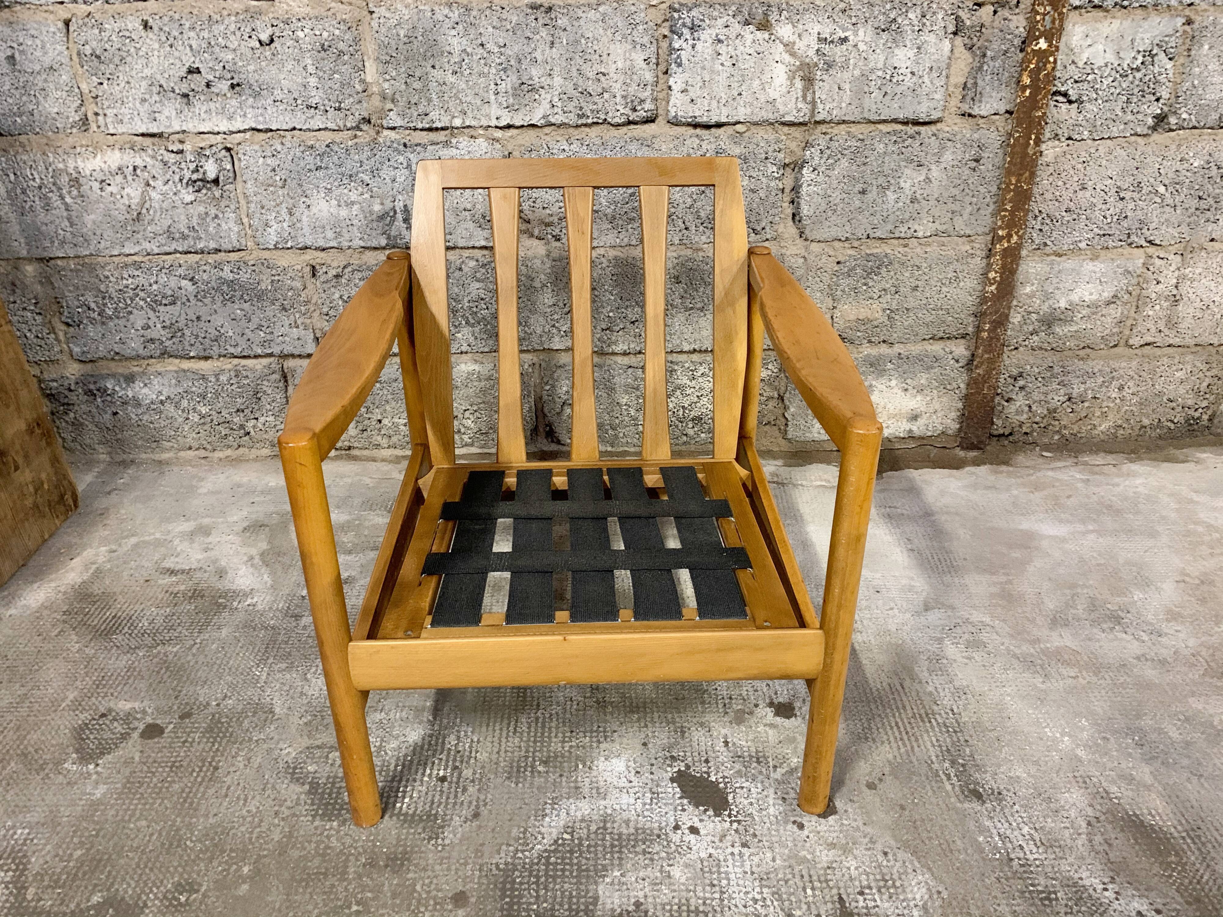 Pair of Scandinavian armchair fabric tiles