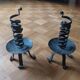 2 rat cave candlesticks / Lot of authentic 4-foot rat cave candlesticks