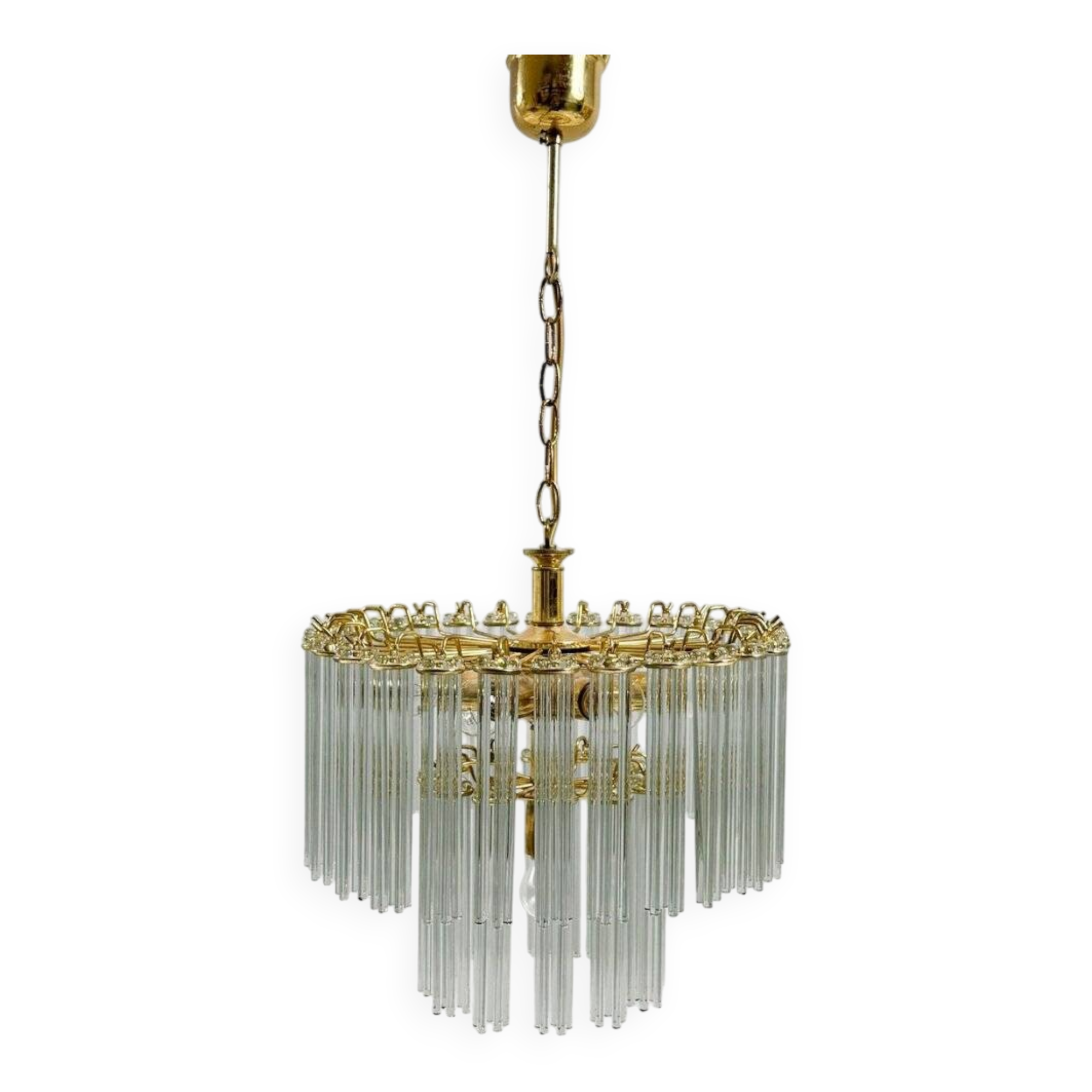 Mid-century modern chandelier by Gaetano Sciolari, 1970s