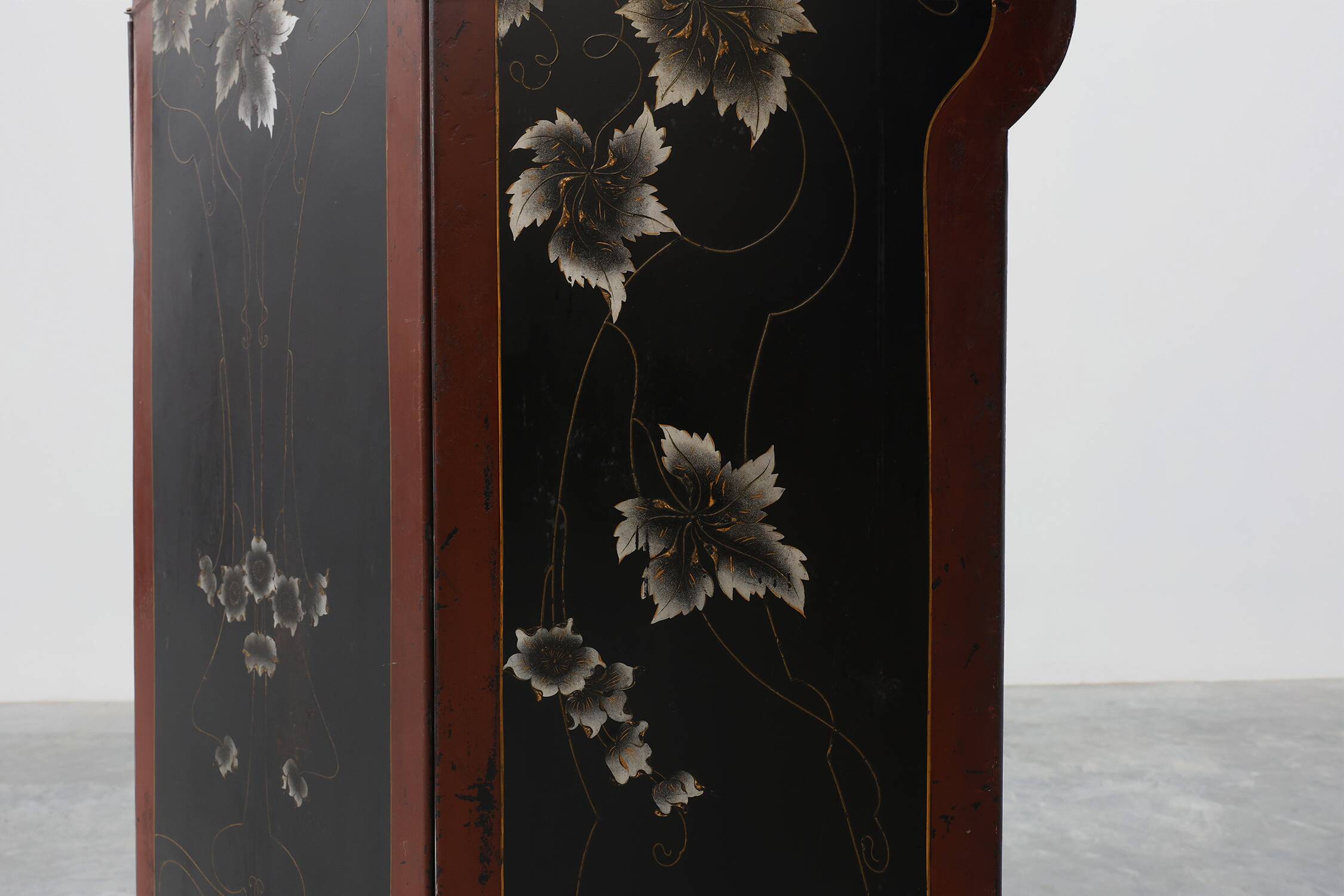 Art Nouveau Three-Panel Metal Firescreen, France ca. 1910