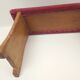Footrests in wood and pink velvet