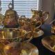 Service at cafe bavarian porcelain golden
