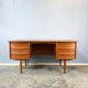 Danish desk by Svend Åge Madsen for Falster, teak, 1960s