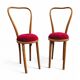 2 x rare bentwood side chair 1960s