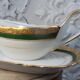 Saucière with Limoges porcelain top beautiful gilding