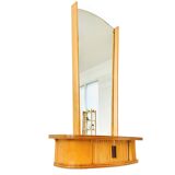 Vintage Vanity Mirror with Venetian Blind Doors, 1950s