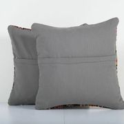 Set of 2 vintage kilim cushion covers 41x41 cm
