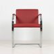 Fauteuil BRNO moderniste rouge attribué à Ludwig Mies van der Rohe - Knoll International