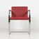 Red modernist BRNO armchair attributed to Ludwig Mies van der Rohe - Knoll International