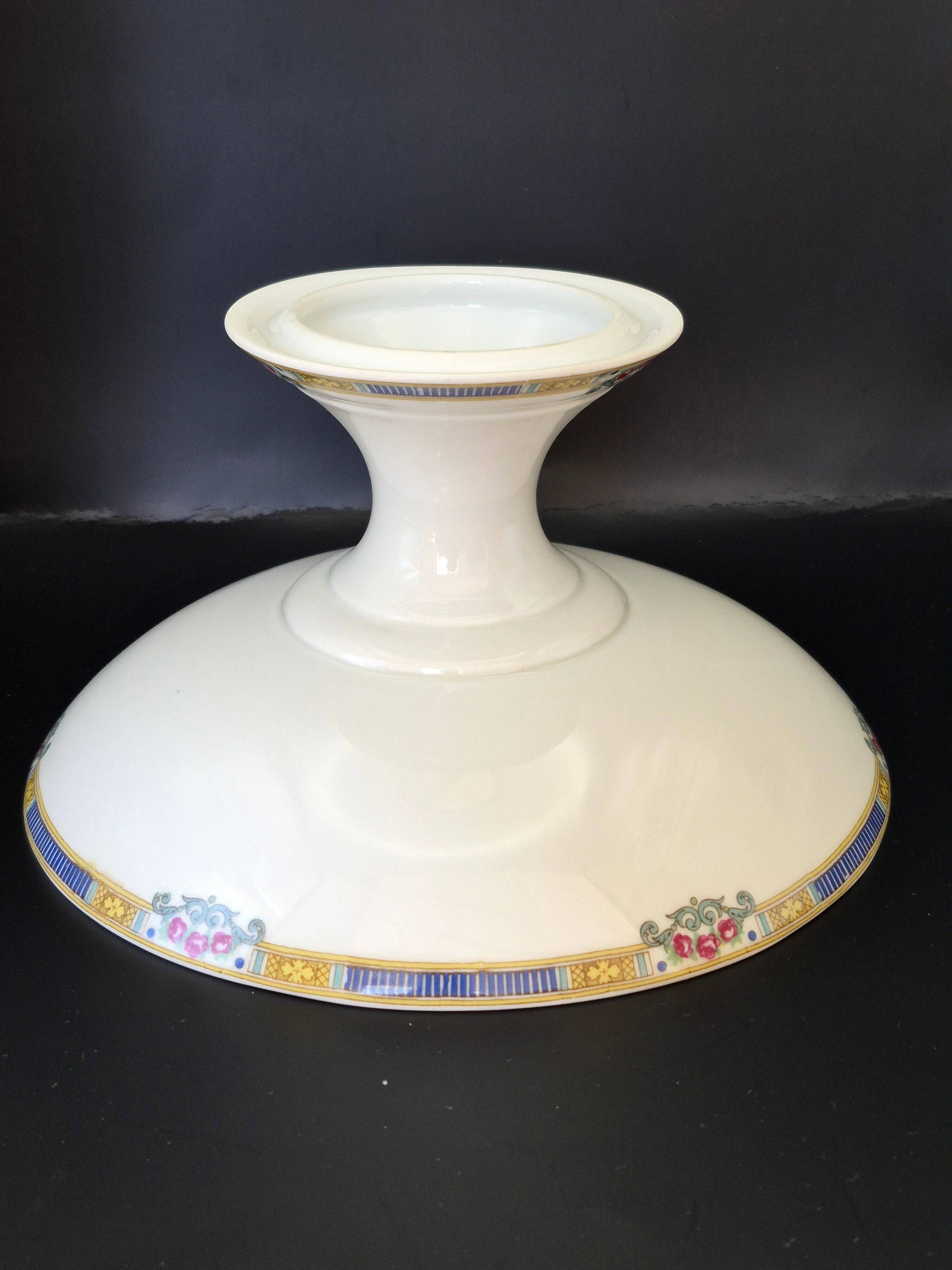 Compotier en porcelaine fine de Limoges Bernardaud & Cie – Art Déco – A712