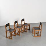 Set of 4 Chairs by André Sornay, circa 1960