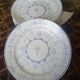 Lot 6 flat plates Boch Frères Keramis vintage earthenware