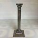Silver metal column candlestick Italy