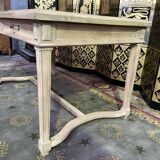 Flat desk with solid oak Henri II aero gummed