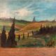 Rural landscape painting by Yetty Leytens