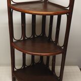 Corner shelf to lay in bamboo and rattan 60