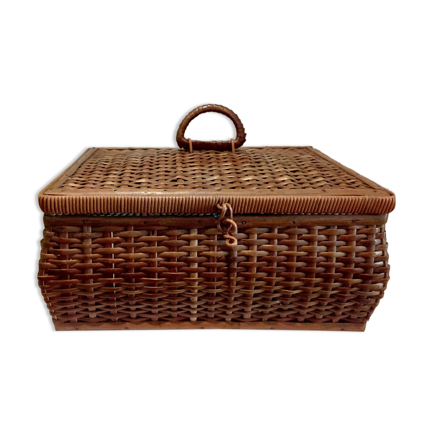 Vintage wicker sewing box
