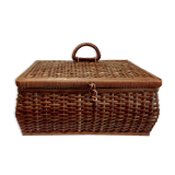 Vintage wicker sewing box