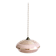 Art Deco opaline glass pendant light Clichy rose gold trim