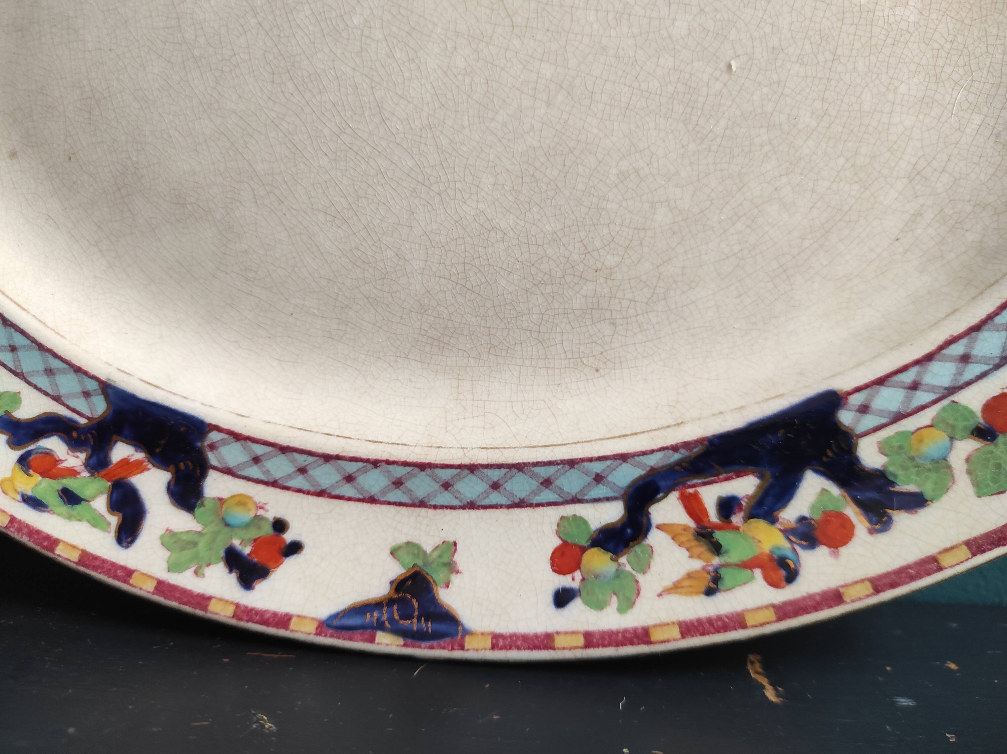 Losol Ware Keeling & Co. oval serving plate, Beverley, England, Burslem , 1