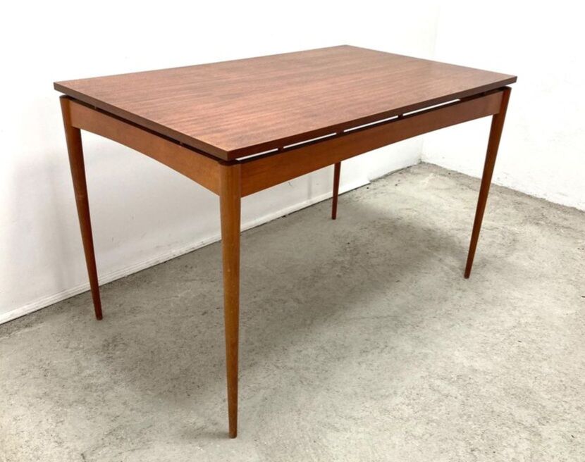 Mahogany SAM table, DREVOTAR edition, Czechoslovak vintage 1960s