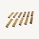Art Deco style gold knife holder set
