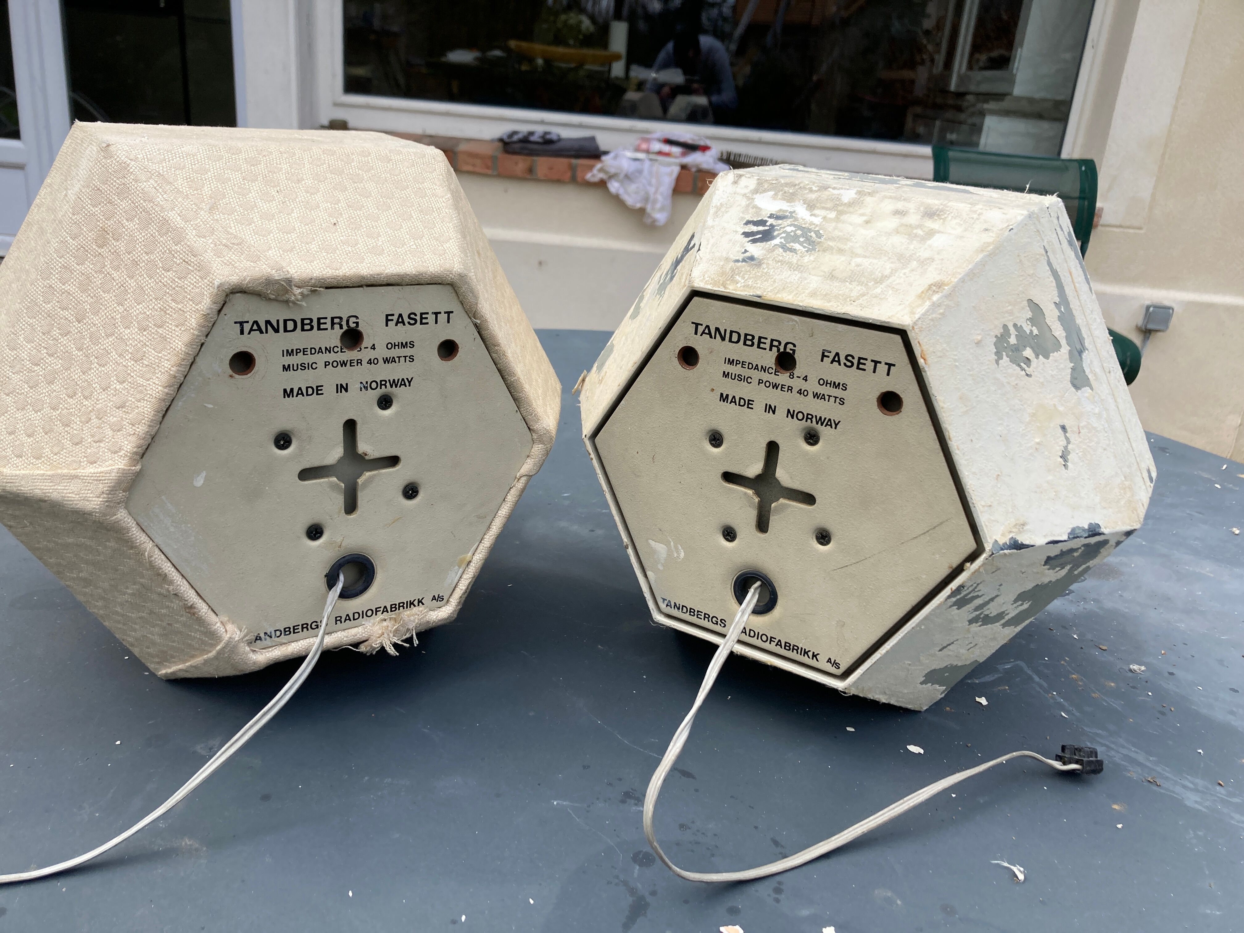 Pair of speakers Tandberg Fasett vintage design 1971 | Selency