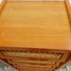 Chiffonnier vintage bois et rotin