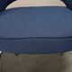 Eero Saarinen Executive Armchair in Blue Bouclé fabric for Knoll International