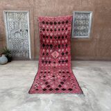 Red Boujad Moroccan rug - 355 x 128 cm