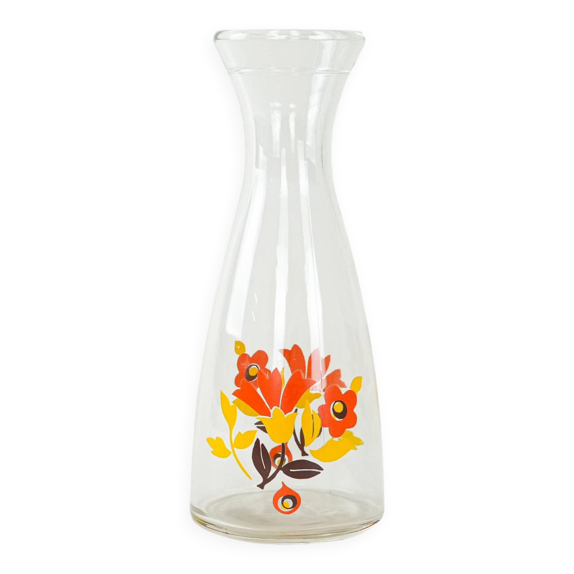 Glass carafe, Italian design, 1970s, production: Italy