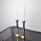 Pair of brutalist candlesticks by david marshall, 1980, spain