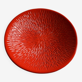 Grande coupe en céramique rouge made in Italy @ Habitat 41 cm