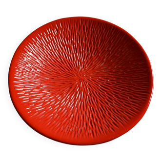 Large red ceramic bowl made in Italy @ Habitat 41 cm