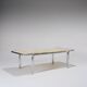 Marble and Tubular Metal Coffee Table, 1970s