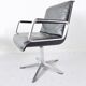 Wilkhahn Delta 2000 set of 4 black leather dining chairs by Delta Design