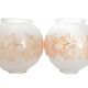 Pair of globes for light fixture
