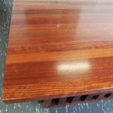 Table basse XL design vintage en bois exotique