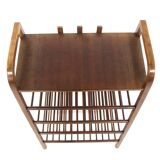 Porte-revues scandinave en hêtre, Suède, 1960