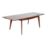 Rectangular extendable dining table from the 1950s.
