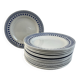 Set of 15 flat plates Sarreguemines Béatrice collection