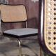 Lot de 4 chaises pied doré B32 Marcel Breuer