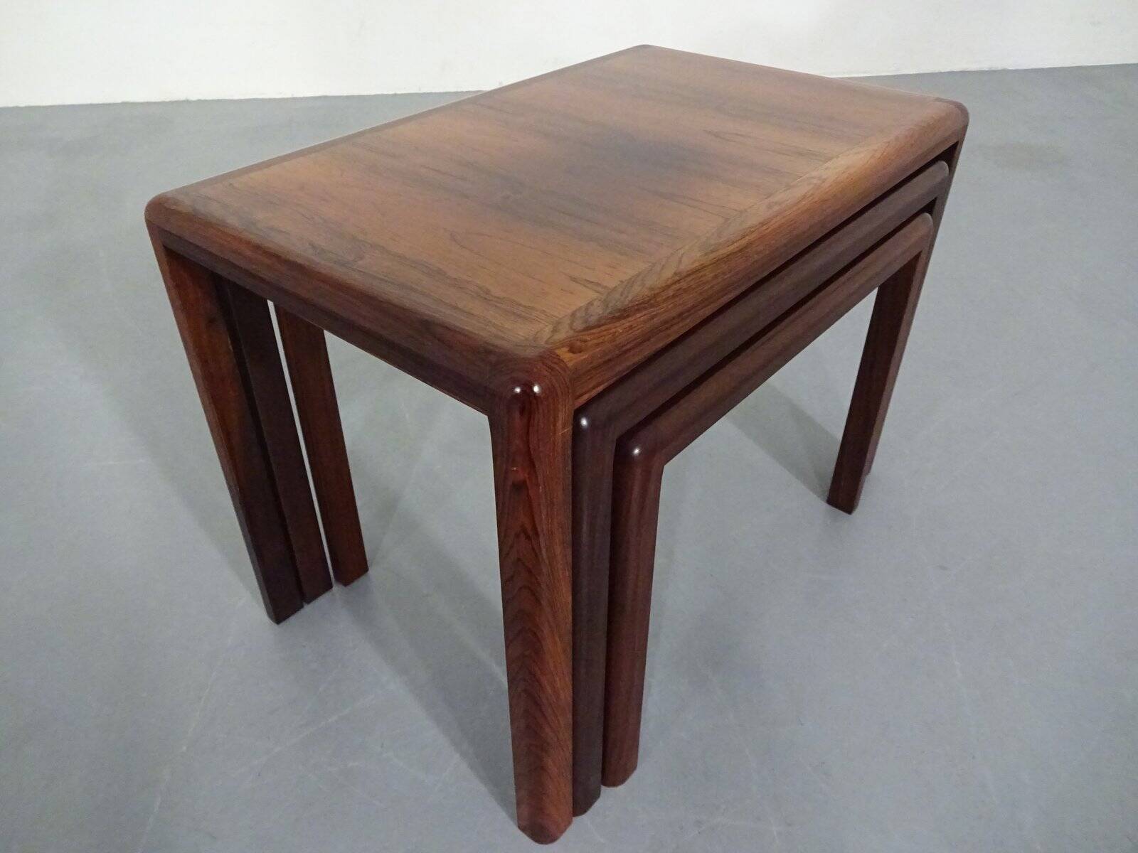 Danish Rosewood Nesting Tables, 1960s, Set of 3