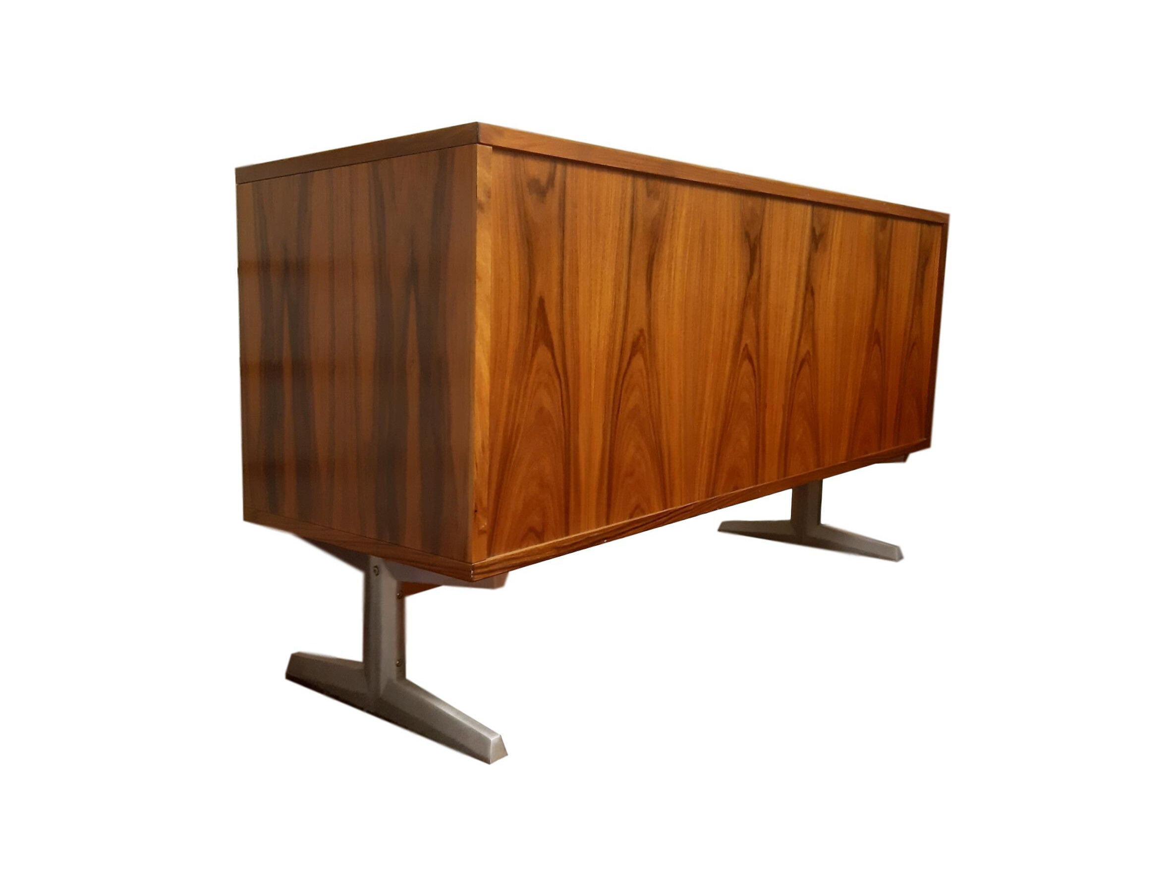 Scandinavian sideboard bi face rosewood, 1970s