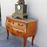 Louis XV chest of drawers in rosewood marquetry