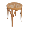 Curved wood cane stool
